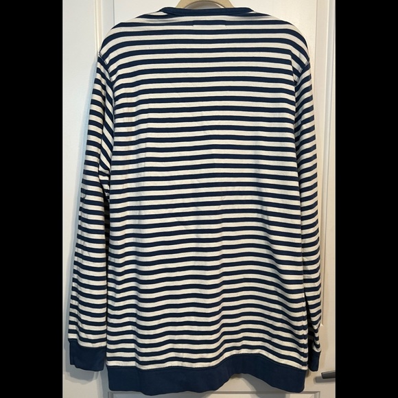 Mens Old Navy Striped Sweatshirt Tall - Picture 2 of 4